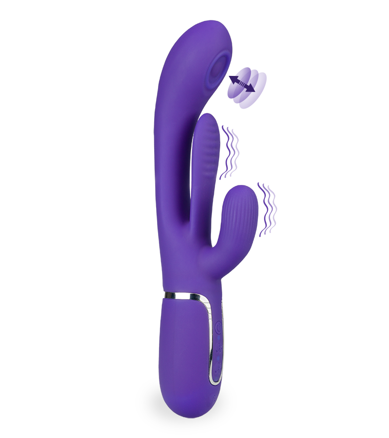 Benefit rabbit vibrator with 3 stimulating arms