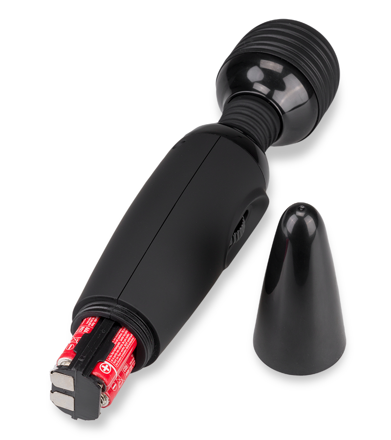 Black Fantasy Wand vibrator 2 heads