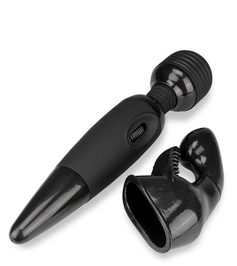Black Fantasy Wand vibrator 2 heads
