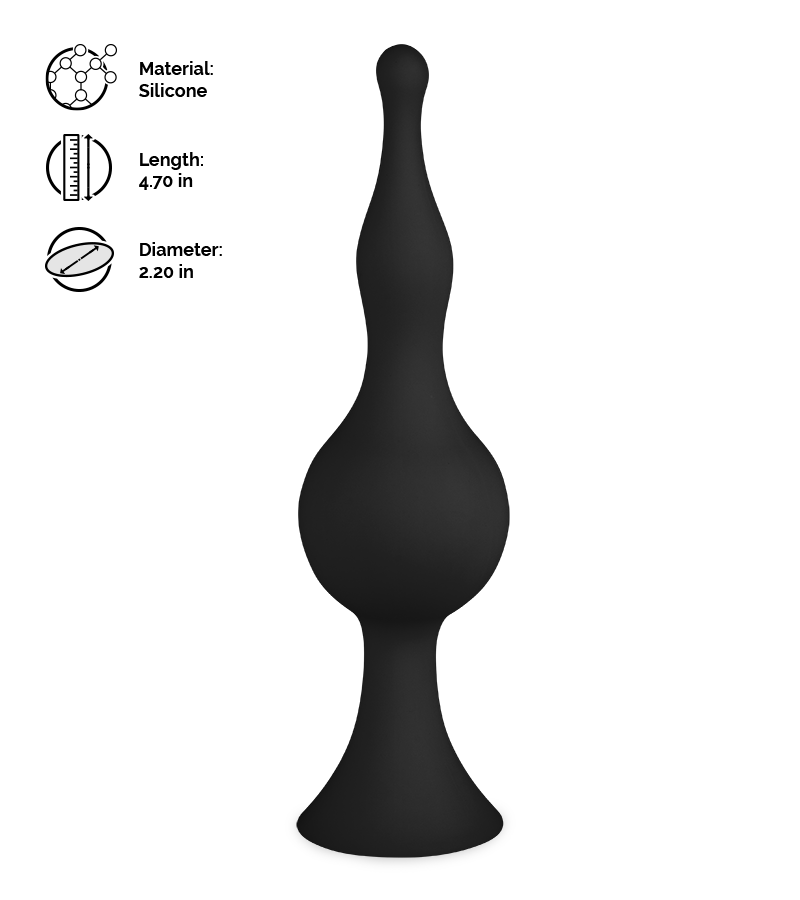 Blob suction-cup anal plug