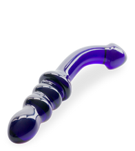 Load image into Gallery viewer, Blueberry glass dildo
