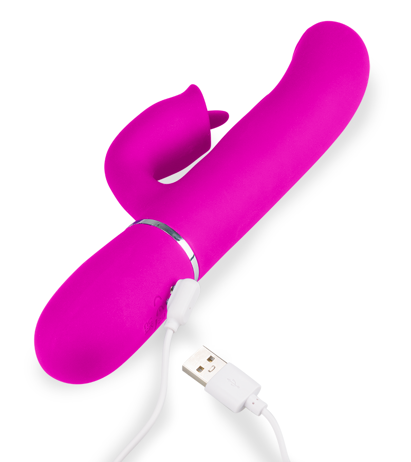Bomb throbbing rabbit vibrator for oral sex