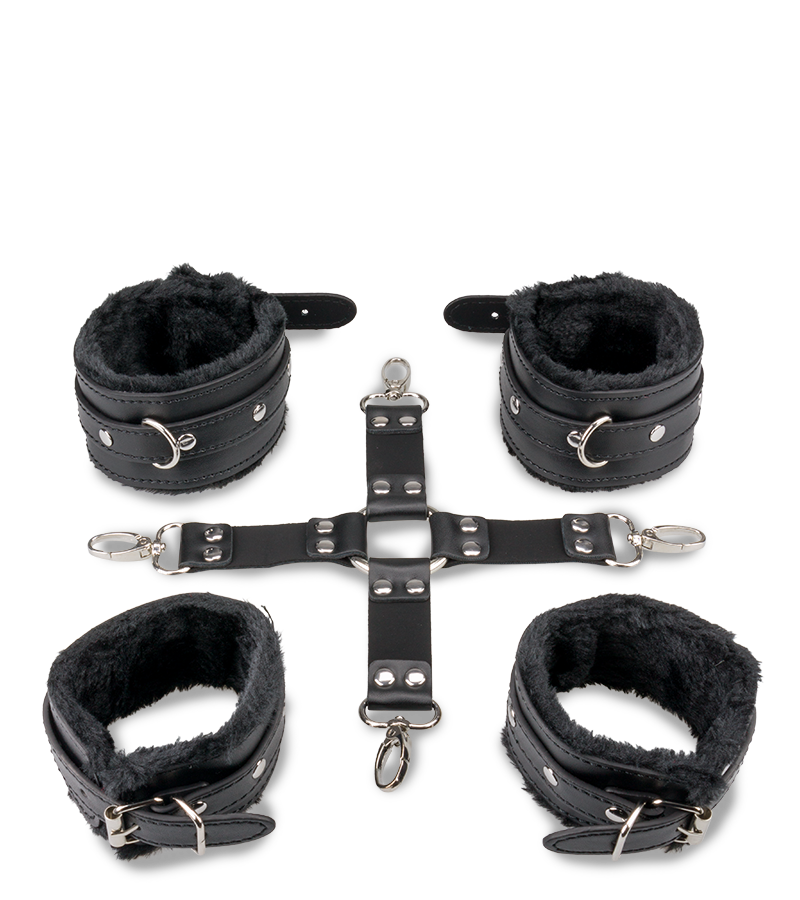 Bondage cross tie restraints