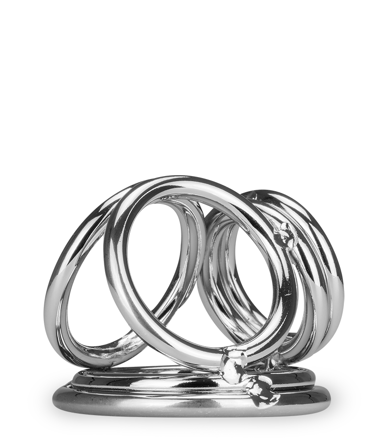 Bondy quadruple stainless steel cock ring