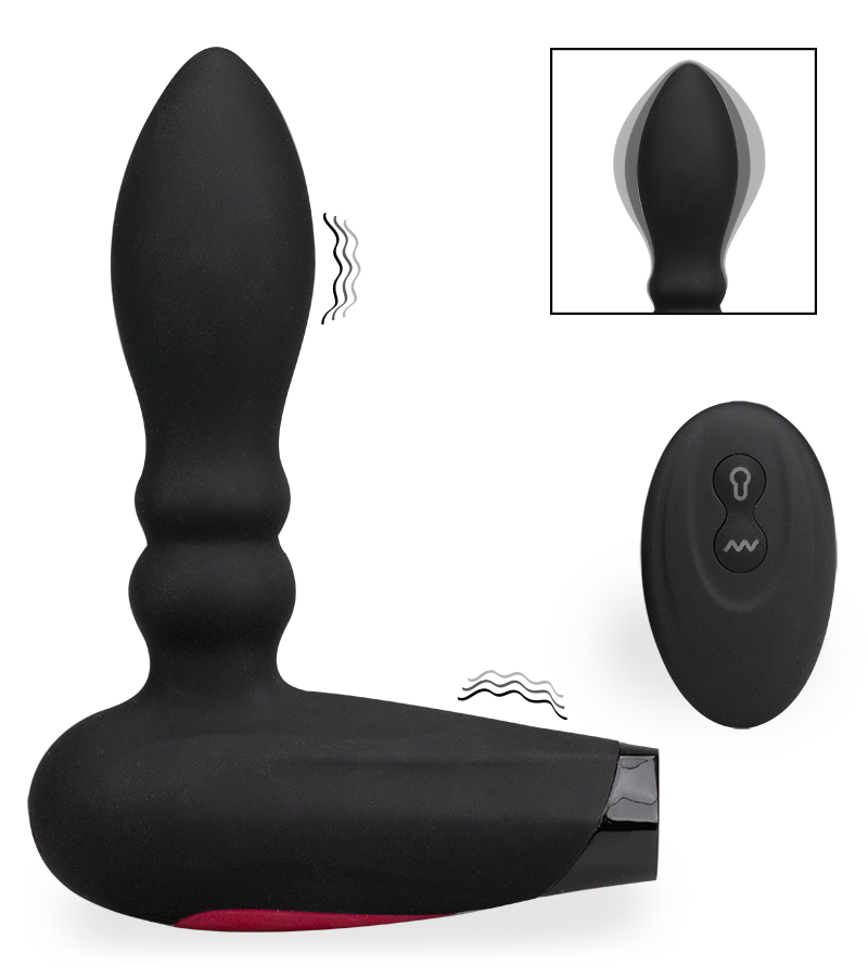 Boom! inflatable vibrating butt plug