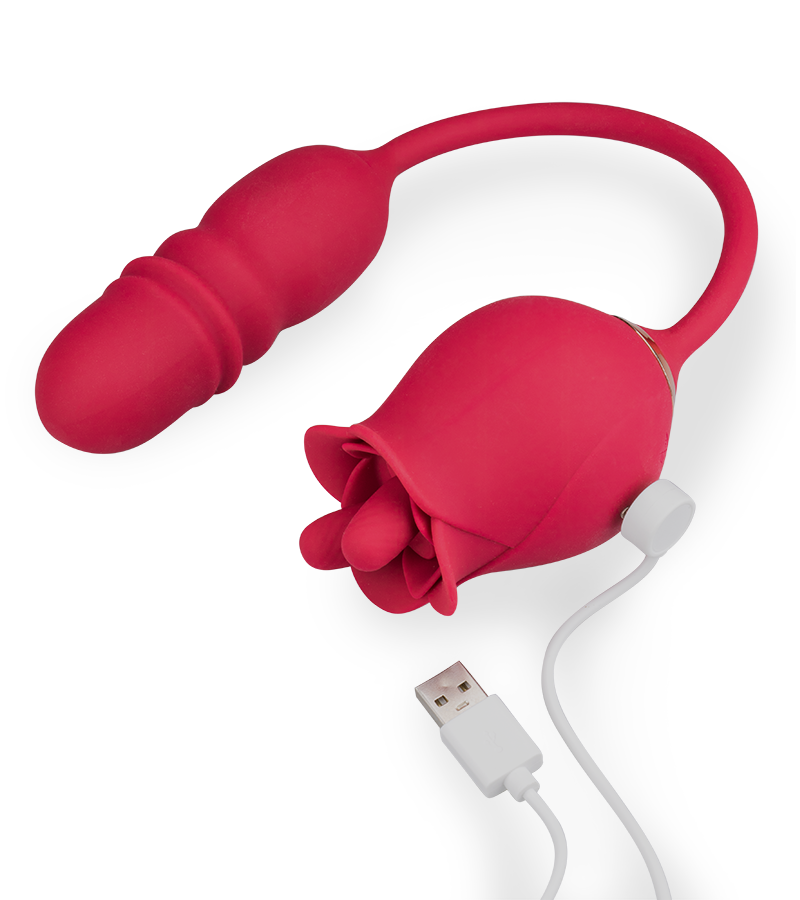 Bora-Bora clit stimulator and thrusting vibrator