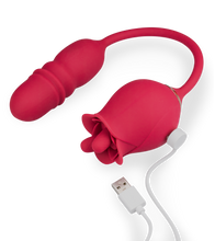 Load image into Gallery viewer, Bora-Bora clit stimulator and thrusting vibrator