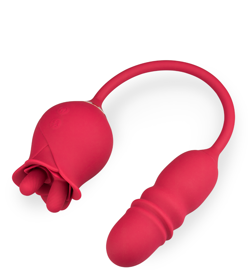 Bora-Bora clit stimulator and thrusting vibrator