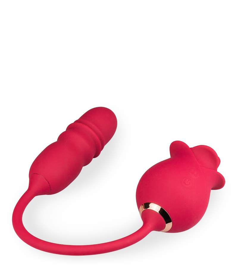 Bora-Bora clit stimulator and thrusting vibrator