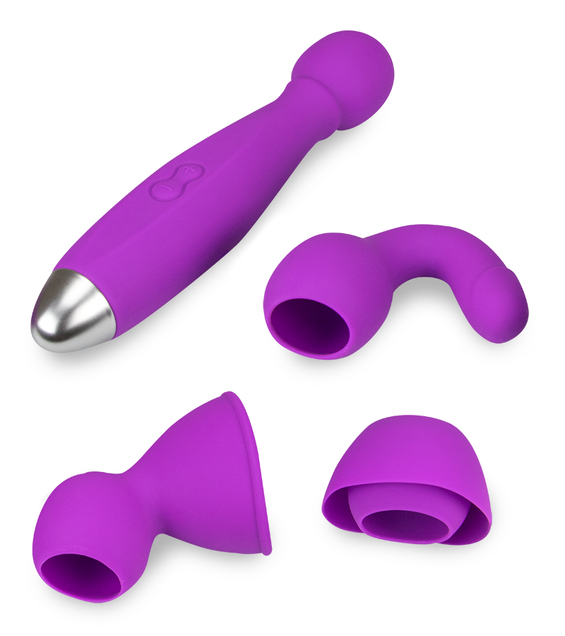Bowling wand vibrator and 3 heads