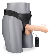 Load image into Gallery viewer, Brody extra-large vibrating strap-on dildo 8.50 in