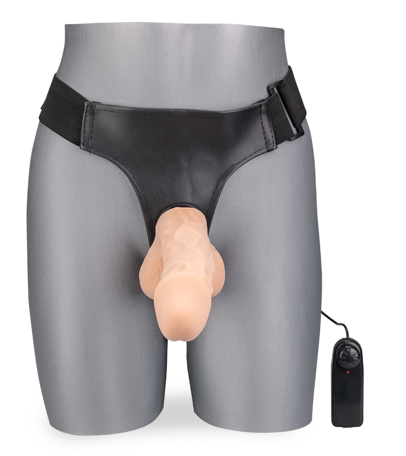 Brody extra-large vibrating strap-on dildo 8.50 in