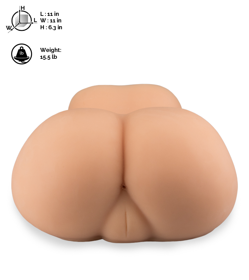 Bubble butt ass vagina anus masturbator 20 lb