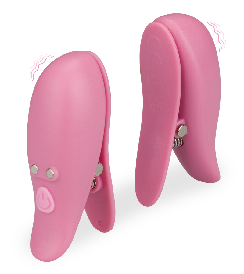 Bubble Gum vibrating nipple clamps 10 modes