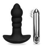 Bubble vibrating anal plug