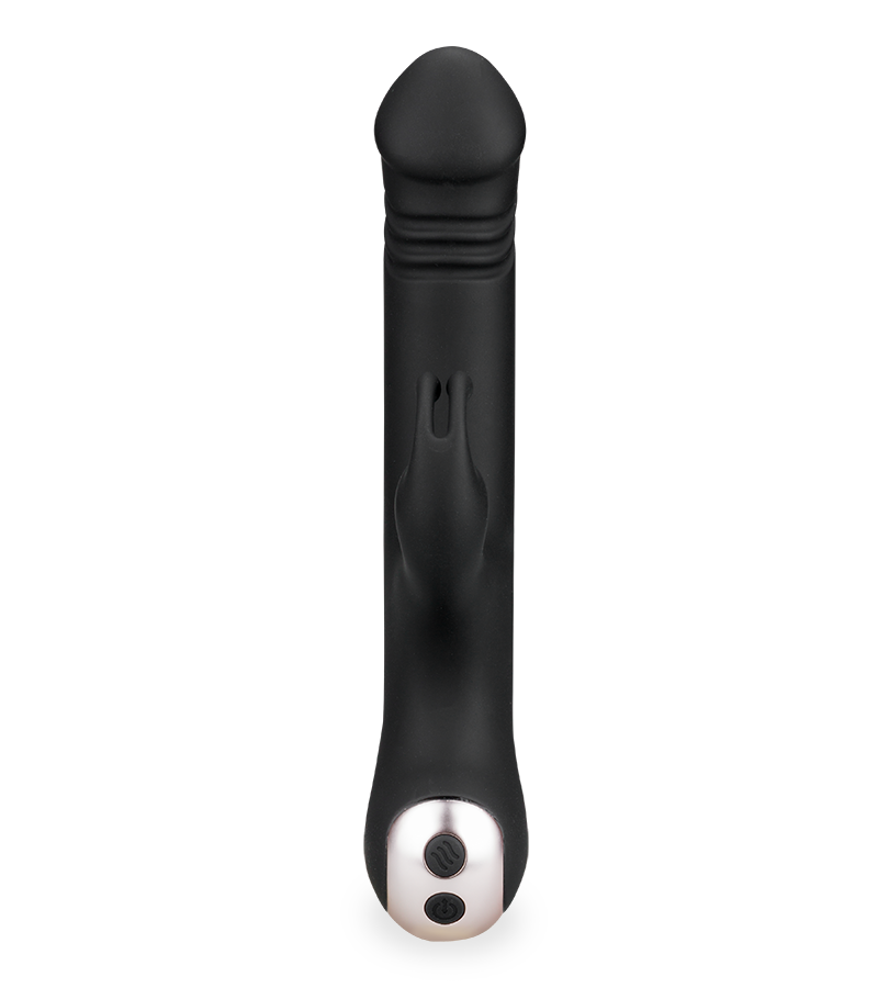 Bubbling thrusting and vibrating rabbit vibrator