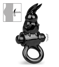 Load image into Gallery viewer, Bunny vibrating cock ring 10 modes