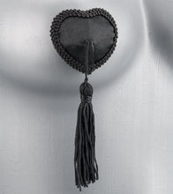 Load image into Gallery viewer, Burlesque heart and pompom nipple pasties
