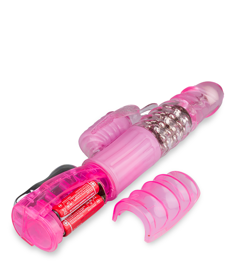 Butterfly extra-girthy rabbit vibrator