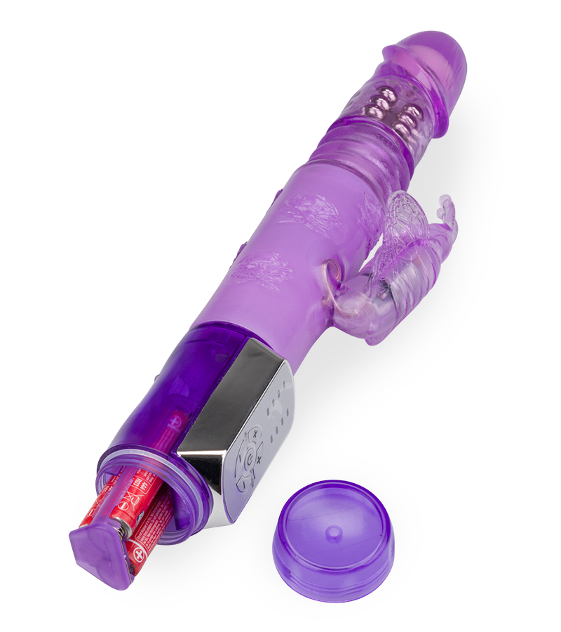 Butterfly Prince thrusting rabbit vibrator