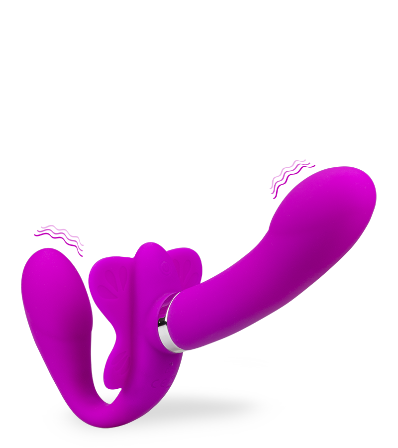 Butterfly vibrating strap on 12 modes