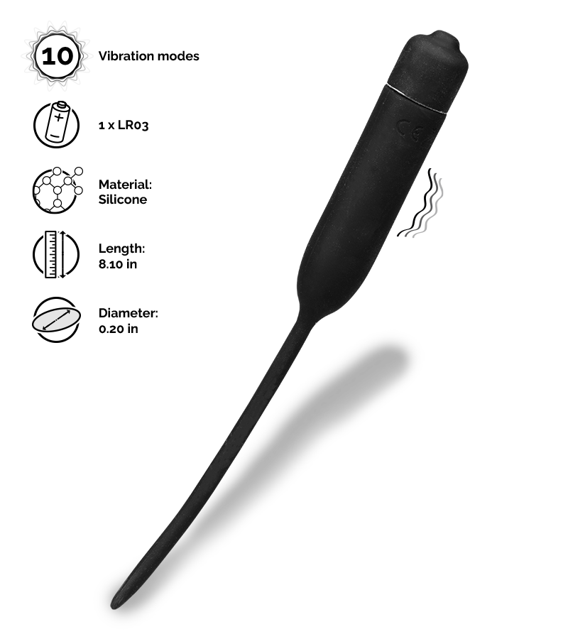 Buzzy vibrating penis plug