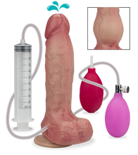 Load image into Gallery viewer, Calvin inflatable suction cup ejaculating dildo