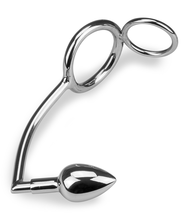 Captain Hook anal hook with double cock ring