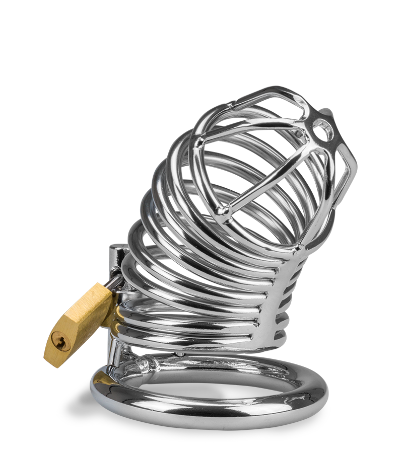Captive penis chastity cage