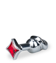 Load image into Gallery viewer, Cards penis-shaped butt plug with 4 jewels