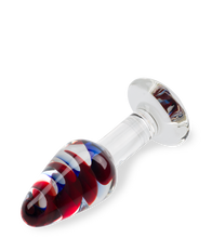 Load image into Gallery viewer, Carousel glass anal plug