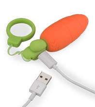 Load image into Gallery viewer, Carrot Cake silicone vibrating love egg 9 modes
