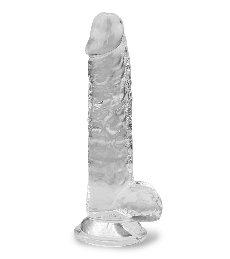 Casper realistic clear suction cup dildo