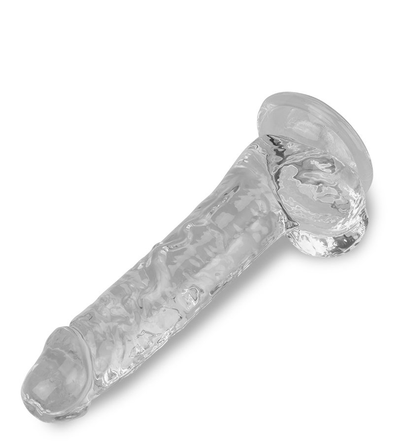 Casper realistic clear suction cup dildo