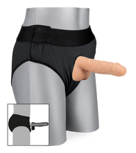 Load image into Gallery viewer, Charles hollow silicone strap-on dildo 6.75 inches