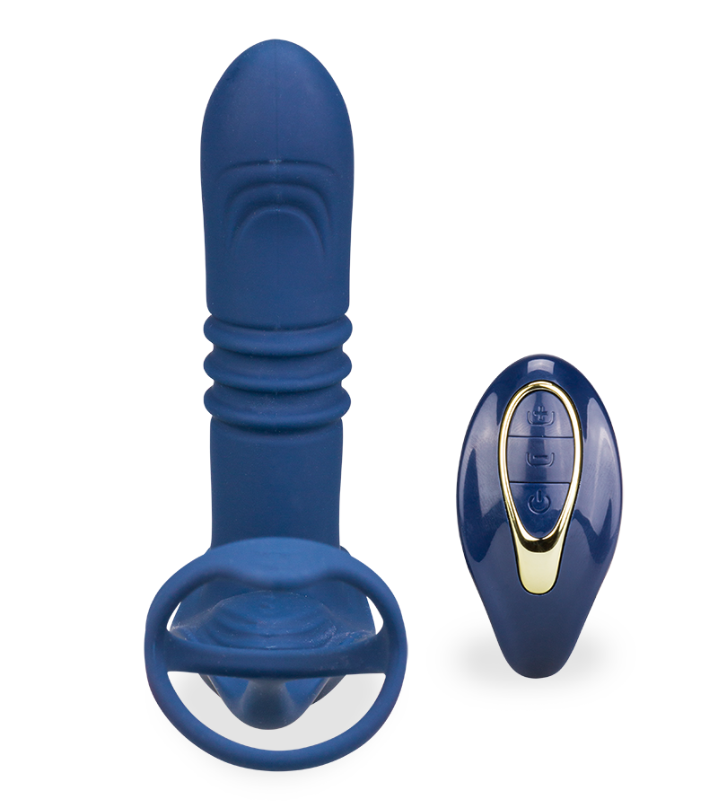 Chicago vibrating and thrusting prostate massager