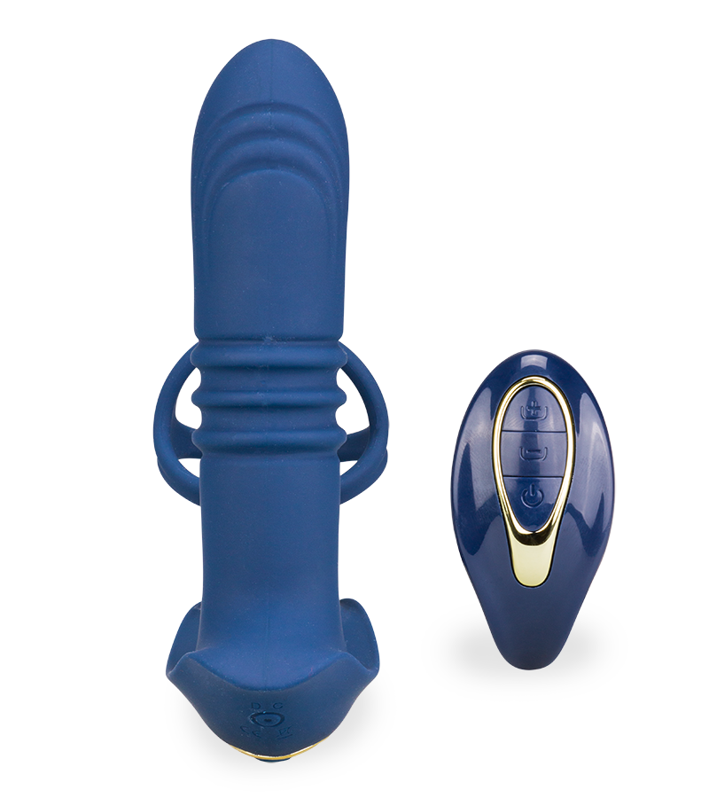 Chicago vibrating and thrusting prostate massager