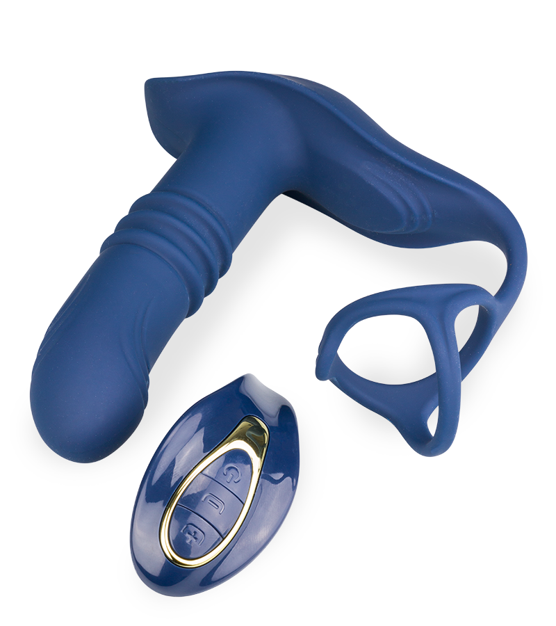 Chicago vibrating and thrusting prostate massager