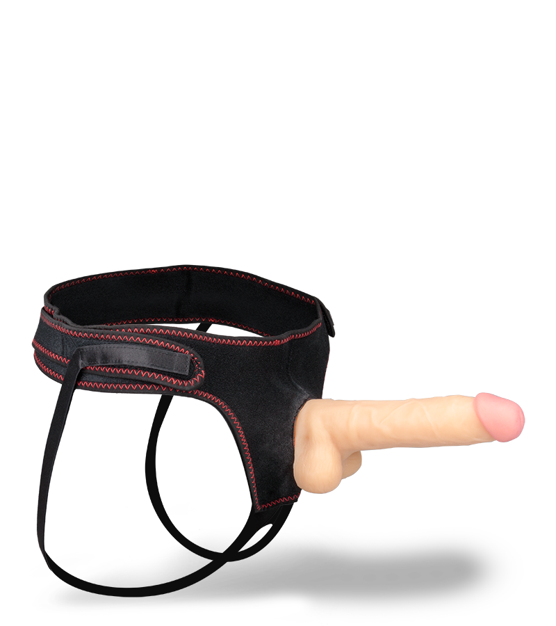 Chief realistic curved strap on dildo