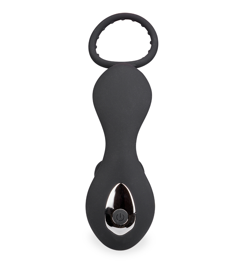 Clark thrusting and vibrating butt plug with cock ring