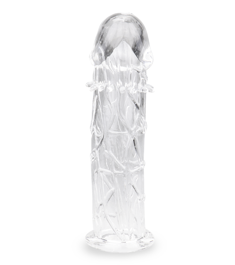 Clear nubby penis sleeve