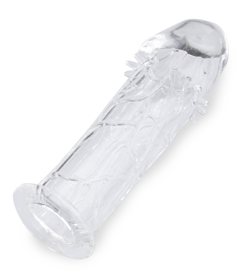 Clear nubby penis sleeve