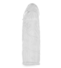 Load image into Gallery viewer, Clear veined-shaft penis-enhancing sleeve