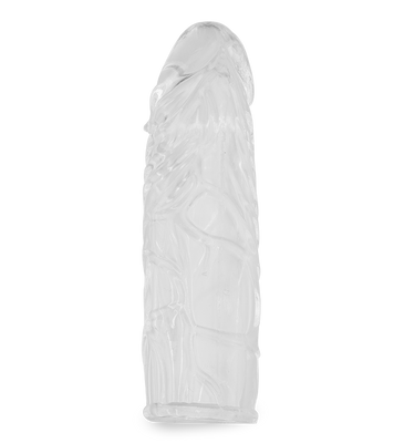 Clear veined-shaft penis-enhancing sleeve
