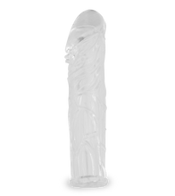 Load image into Gallery viewer, Clear veined-shaft penis-enhancing sleeve