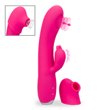 Clit-stimulating G-spot rabbit vibrator