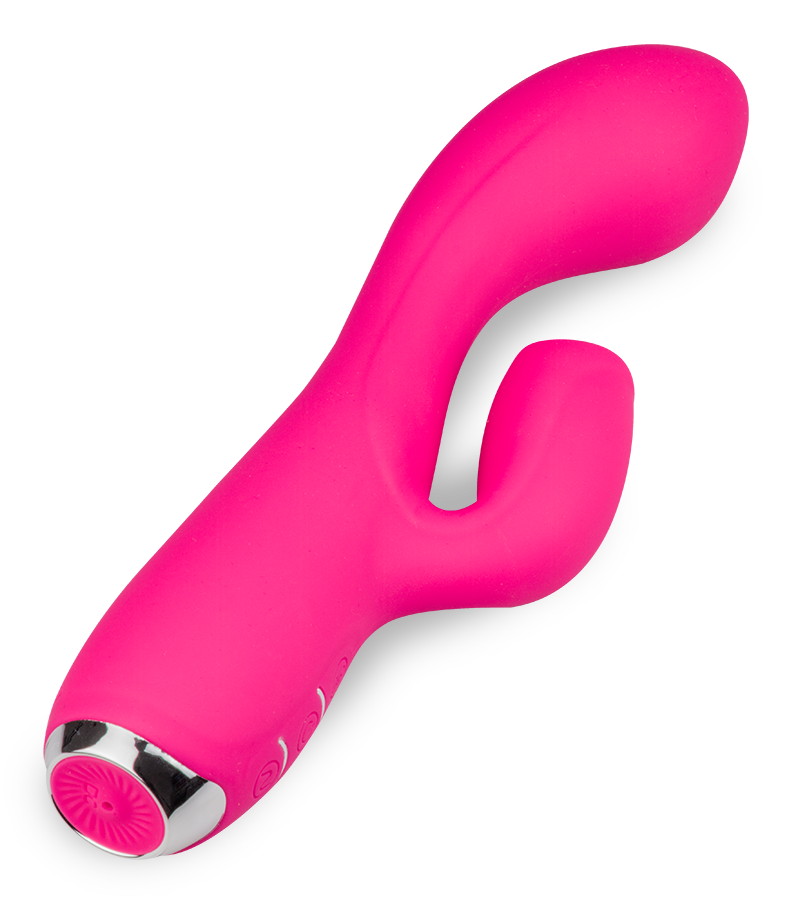Clit-stimulating tongue rabbit vibrator