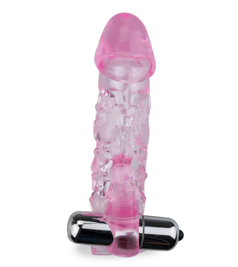 Clitoris-stimulating vibrating sleeve
