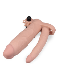 Load image into Gallery viewer, Clitoris stimulating XXL double penis sleeve