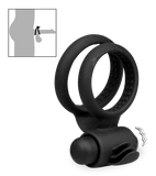 Co-Pilot vibrating double cock ring
